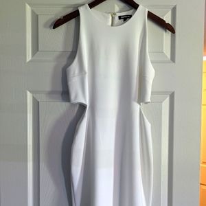 Express White Cutout Mini Dress